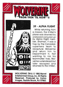 1992 Comic Images Wolverine From Then 'Til Now II #39 Alpha Flight Back