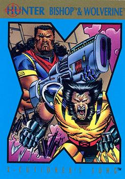 1992 SkyBox Marvel Comics X-Cutioner's Song #NNO Bishop & Wolverine Front