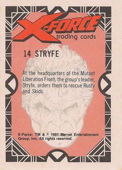 1991 Comic Images X-Force #14 Stryfe Back