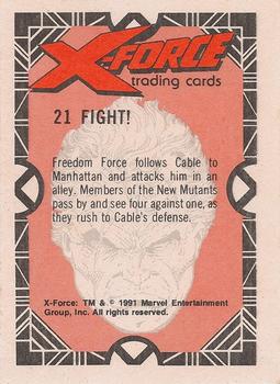 1991 Comic Images X-Force #21 Fight! Back
