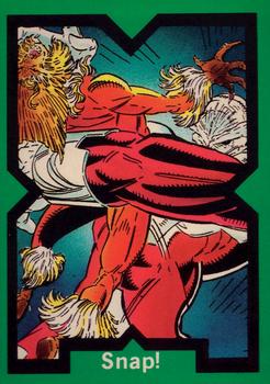 1991 Comic Images X-Force #28 Snap! (Caliban) / Sabretooth Front