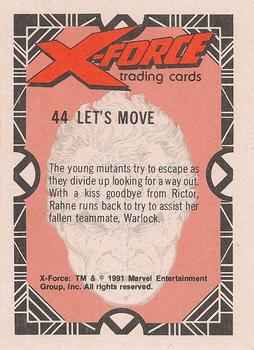 1991 Comic Images X-Force #44 Let's Move Back