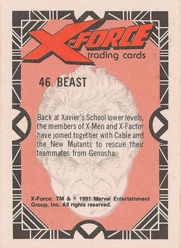 1991 Comic Images X-Force #46 Beast Back