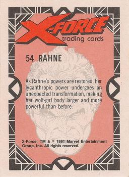 1991 Comic Images X-Force #54 Rahne Back