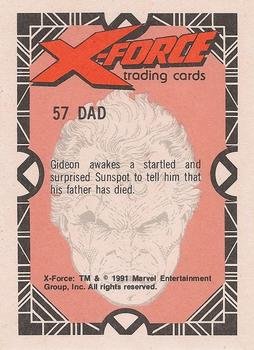 1991 Comic Images X-Force #57 Dad Back