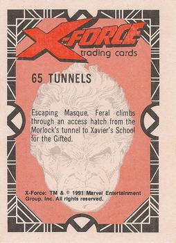 1991 Comic Images X-Force #65 Tunnels Back