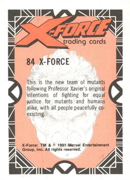 1991 Comic Images X-Force #84 X-Force Back