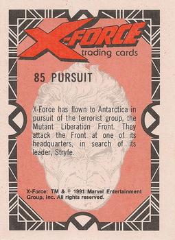 1991 Comic Images X-Force #85 Pursuit Back