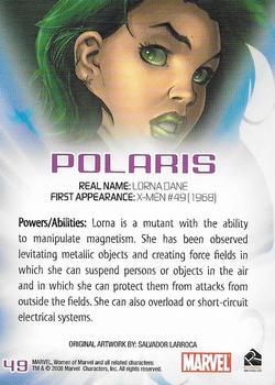 2008 Rittenhouse Women of Marvel #49 Polaris Back