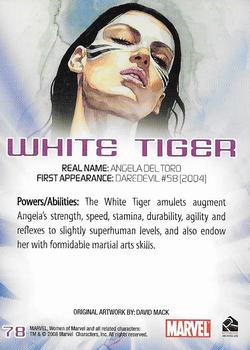 2008 Rittenhouse Women of Marvel #78 White Tiger Back