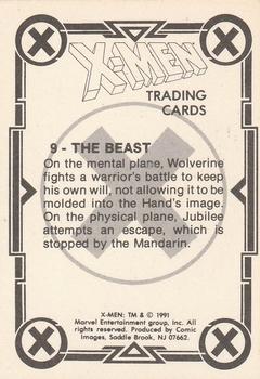 1991 Comic Images X-Men #9 The Beast Back