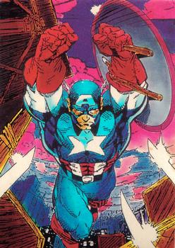 1991 Comic Images X-Men #22 Captain America Front