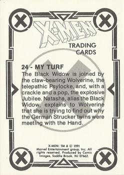 1991 Comic Images X-Men #24 My Turf Back