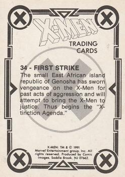 1991 Comic Images X-Men #34 First Strike Back