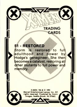 1991 Comic Images X-Men #51 Restored Back