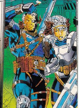 1991 Comic Images X-Men #66 Airborne Front