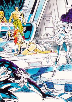 1991 Comic Images X-Men #69 Draining Front