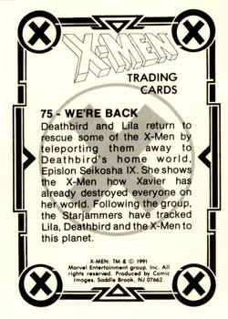 1991 Comic Images X-Men #75 We're Back Back
