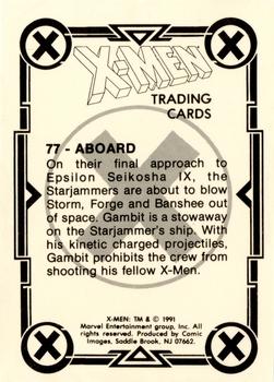 1991 Comic Images X-Men #77 Aboard Back