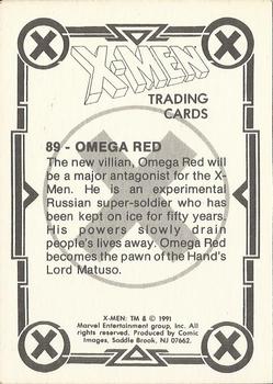 1991 Comic Images X-Men #89 Omega Red Back