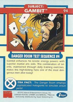 1992 Impel The Uncanny X-Men #94 Gambit Back
