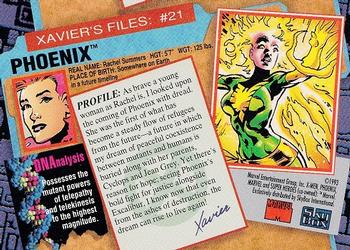 1993 SkyBox X-Men Series 2 #21 Phoenix Back