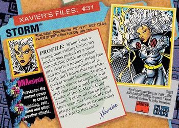 1993 SkyBox X-Men Series 2 #31 Storm Back