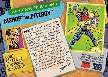 1993 SkyBox X-Men Series 2 #40 Bishop Back