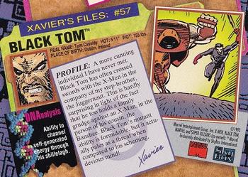 1993 SkyBox X-Men Series 2 #57 Black Tom Back