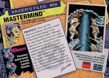1993 SkyBox X-Men Series 2 #68 Mastermind Back