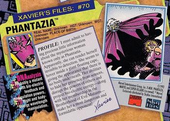1993 SkyBox X-Men Series 2 #70 Phantazia Back