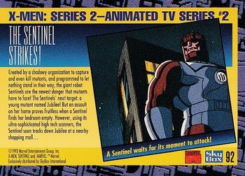 1993 SkyBox X-Men Series 2 #92 The Sentinel strikes! Back