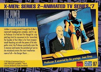 1993 SkyBox X-Men Series 2 #97 The power of Professor X. Back