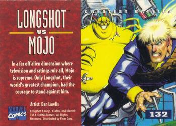1995 Fleer Ultra X-Men #132 Longshot vs. Mojo Back