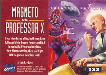 1995 Fleer Ultra X-Men #133 Magneto vs. Professor X Back
