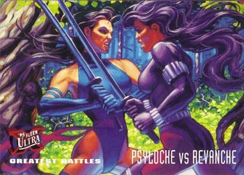 1995 Fleer Ultra X-Men #136 Psylocke vs. Revanche Front