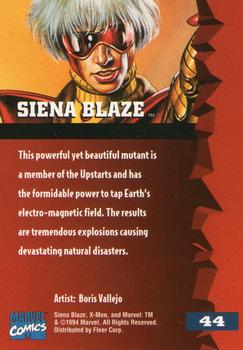 1995 Fleer Ultra X-Men #44 Siena Blaze Back