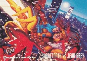 1995 Fleer Ultra X-Men #138 Sabretooth vs. Jean Grey Front