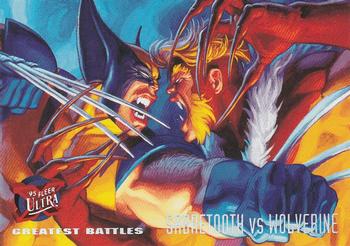 1995 Fleer Ultra X-Men #139 Sabretooth vs. Wolverine Front