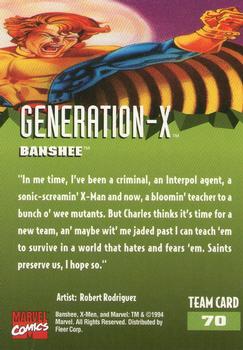 1995 Fleer Ultra X-Men #70 Banshee Back