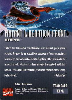 1995 Fleer Ultra X-Men #84 Reaper Back
