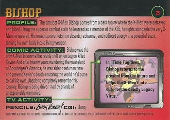 1995 Ultra X-Men Chromium #3 Bishop Back