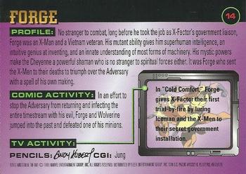 1995 Ultra X-Men Chromium #14 Forge Back