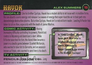 1995 Ultra X-Men Chromium #15 Havok Back