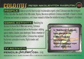 1995 Ultra X-Men Chromium #25 Colossus Back