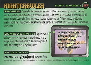 1995 Ultra X-Men Chromium #27 Nightcrawler Back