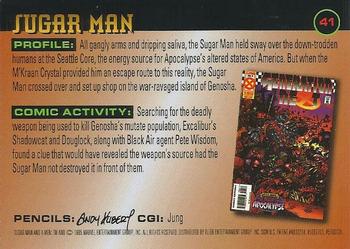 1995 Ultra X-Men Chromium #41 Sugar Man Back