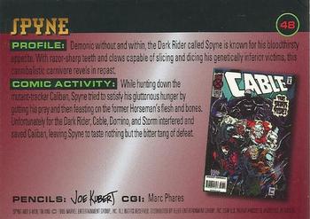 1995 Ultra X-Men Chromium #48 Spyne Back