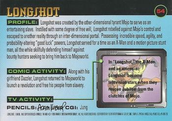 1995 Ultra X-Men Chromium #54 Longshot Back
