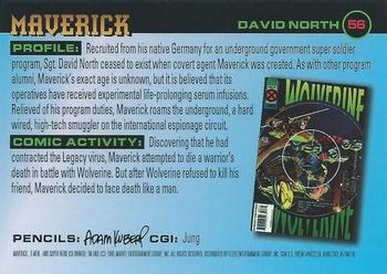1995 Ultra X-Men Chromium #56 Maverick Back